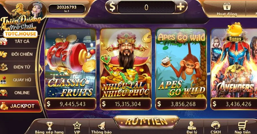 Cách chơi slot game TD88 và giành jackpot